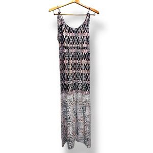 June & Hudson Animal Print Maxi Sun Dress S